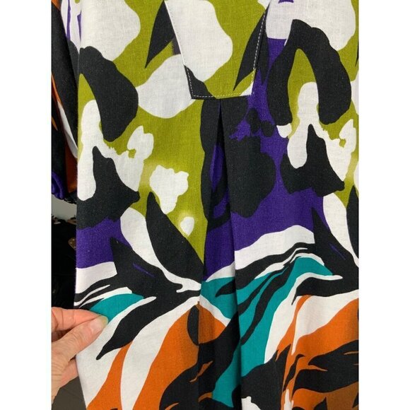 For Cynthia women’s dress Med 40 chest  36 ‘ long Linen / viscose - Picture 6 of 16